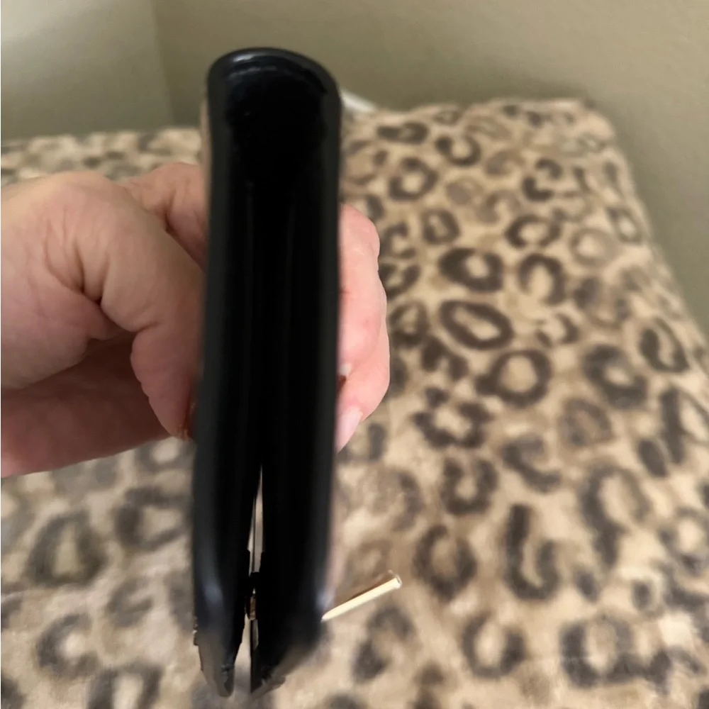 kate spade Black and Blush Leather Long Wallet